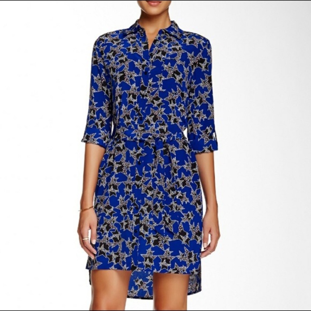 DVF star shirt dress